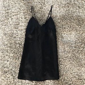 Purr Melrose Black Silk Dress